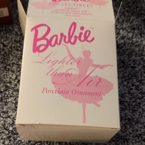 Barbie Pink Porcelain Ornament In Box